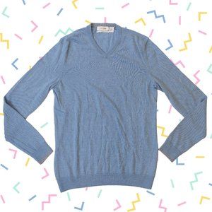 Calvin Klein Sky Blue V-Neck Sweater